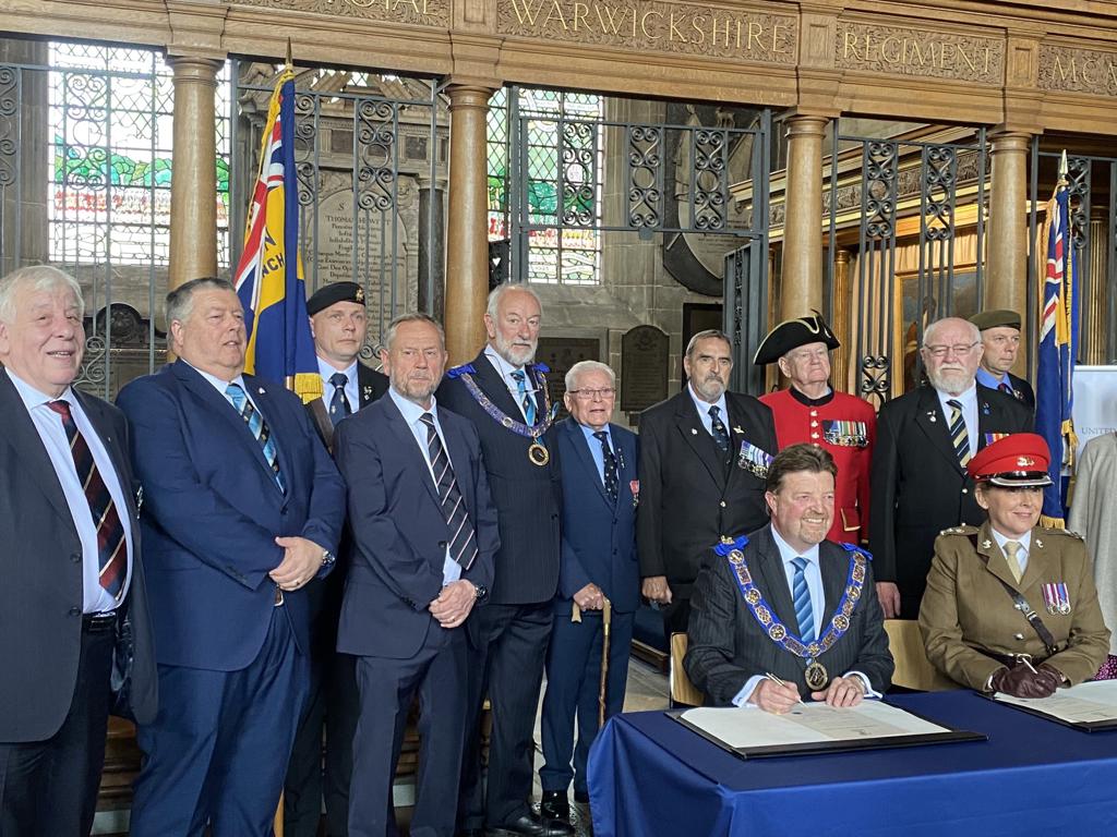 Warwickshire Freemasons Pledge Their Support to the Armed Forces