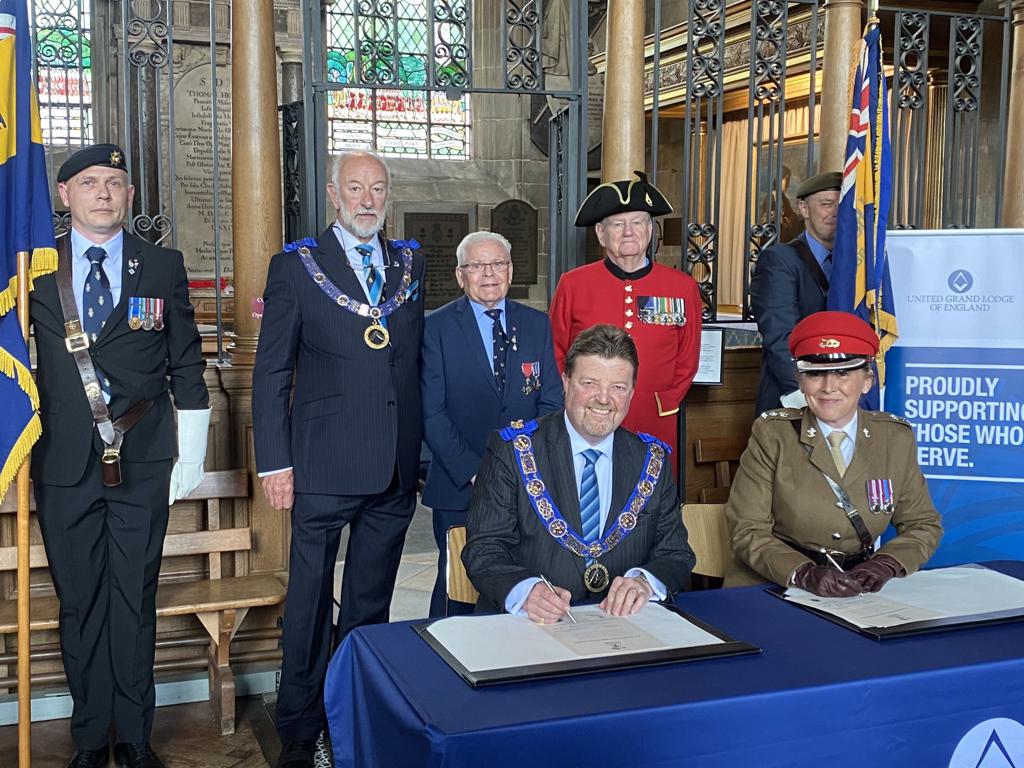 Warwickshire Freemasons Pledge Their Support to the Armed Forces