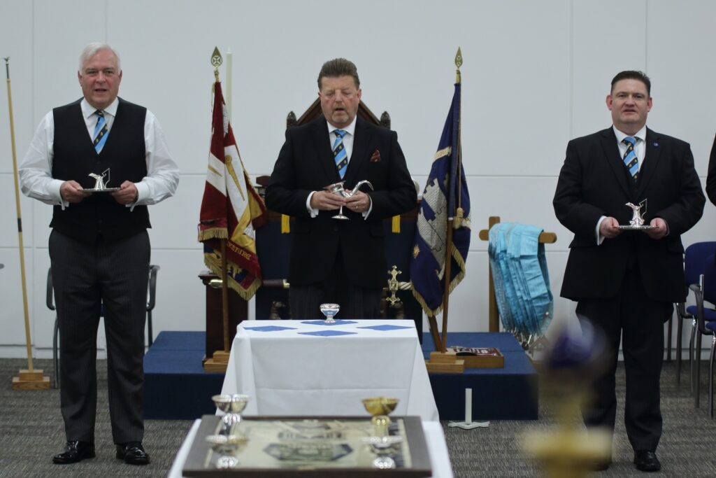 RW Bro Philip Hall at the consecration of the new Warwickshire Armed Forces Lodge