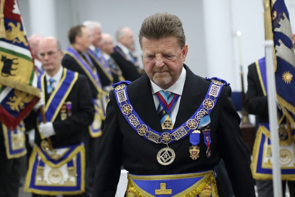 RW Bro Philip Hall at the consecration of the new Warwickshire Armed Forces Lodge